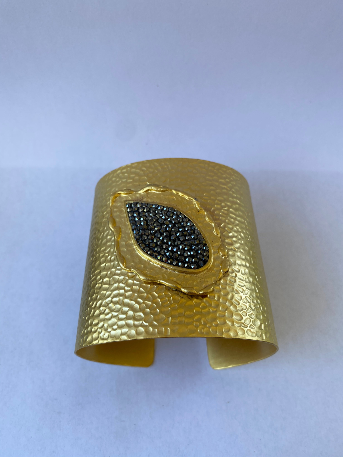 Bracelet - gold plated cuff