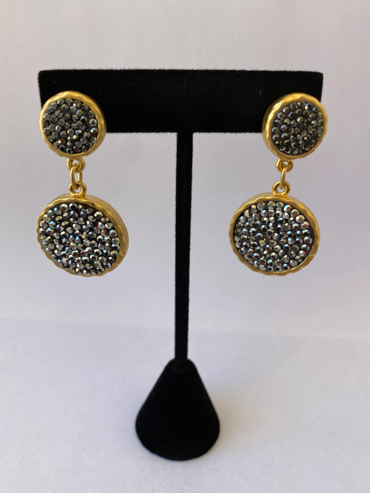 Gold plated Zamak earing