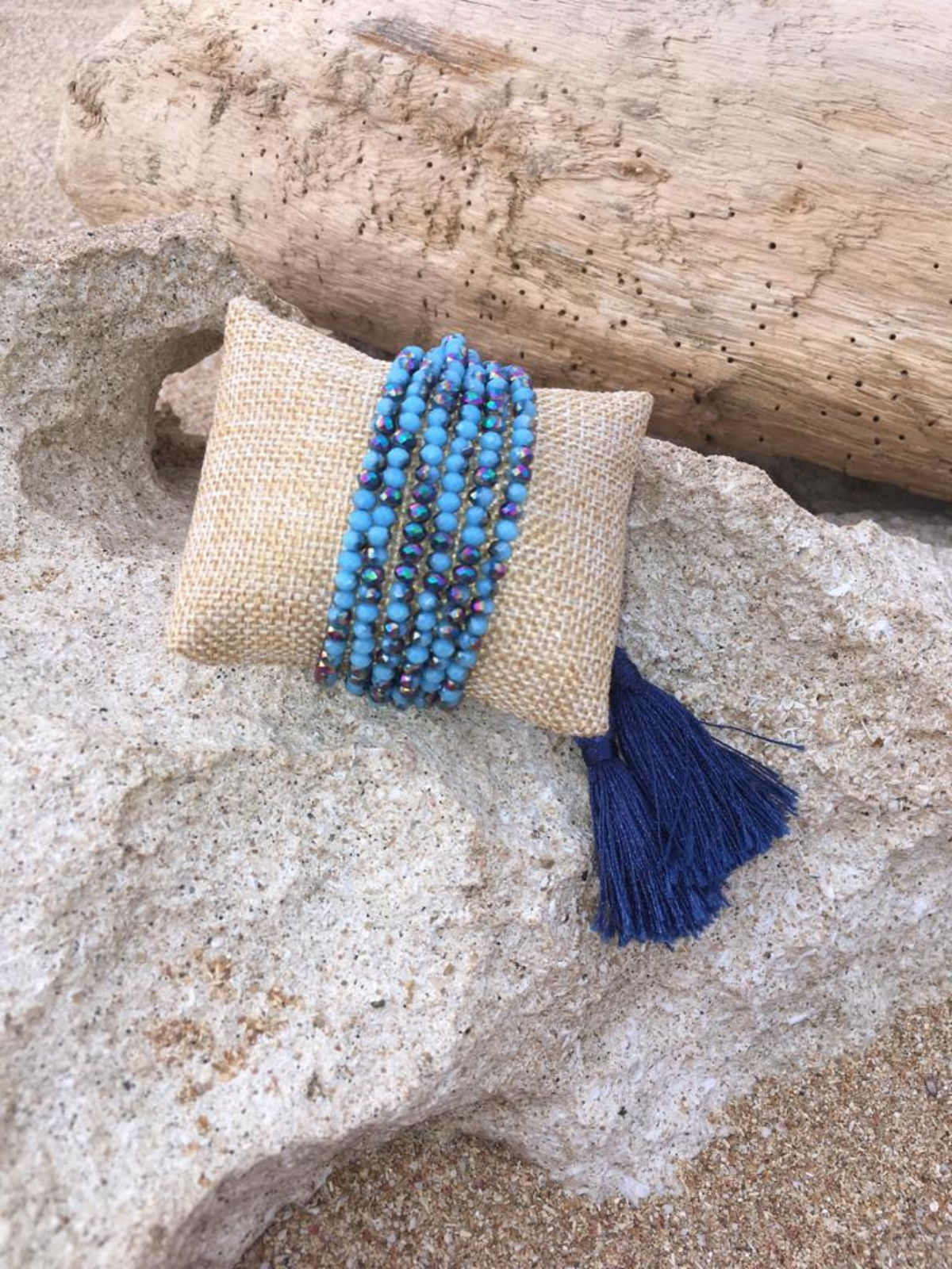 Bracelet - Adjustable beads and tassel